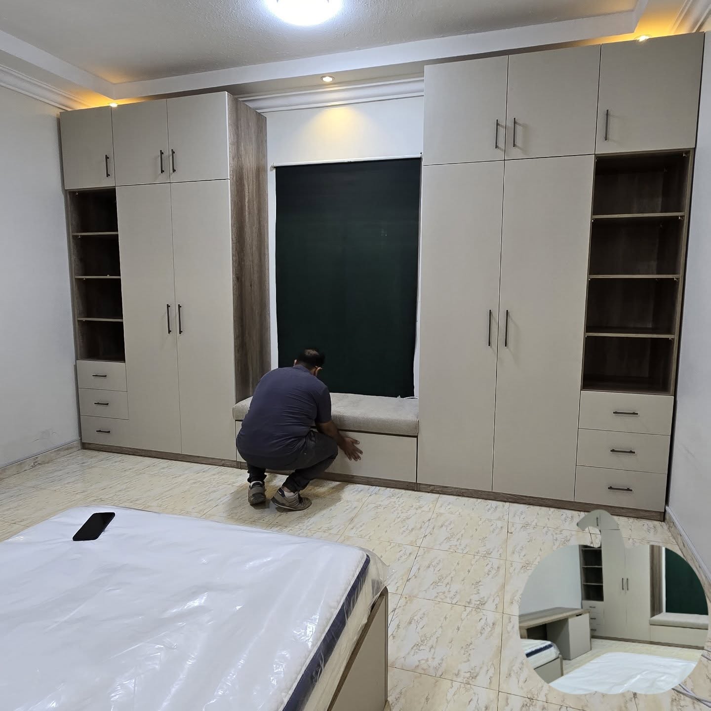 صورة من الأعمال نشرها نجار تفصيل خزائن حديثة بالرياض / Modern Wardrobe Carpenter Riyadh